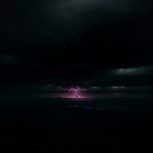 A vast, dark landscape dominated by a massive, established cloud, with a single, brilliant ai sword piercing through the gloom.